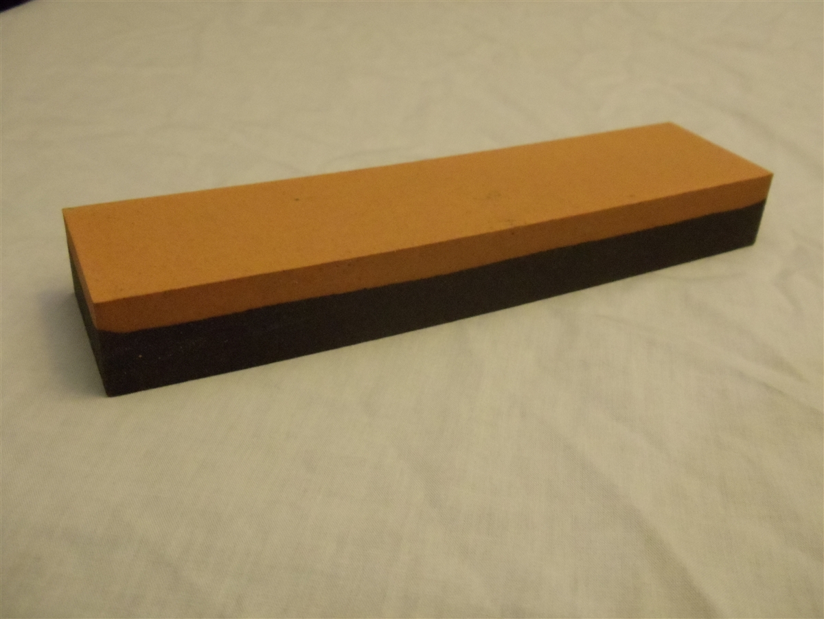 1" X 2" X 8" India Sharpening Stone is coarse on one side and fine on the other