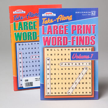 Large Print Word Find - Travel Size Case Pack 144