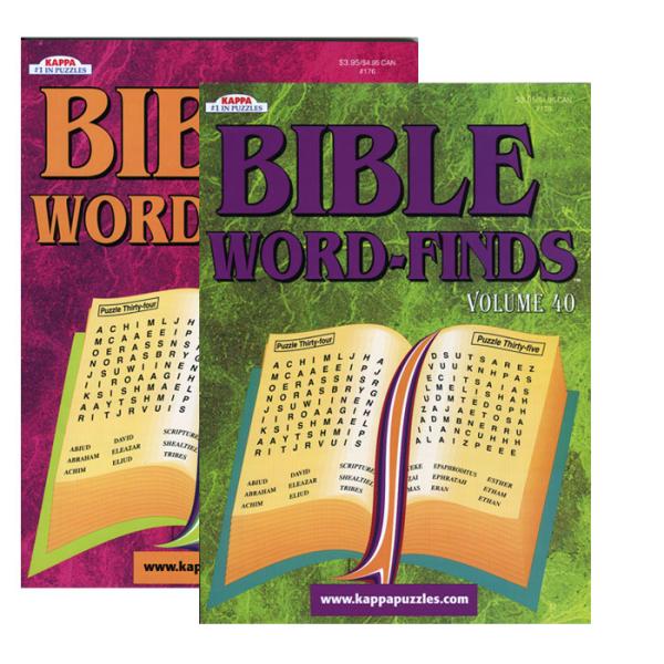 Kappa Bible Series Word Finds Puzzle Book Case Pack 48