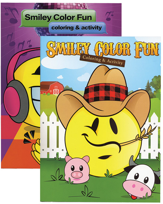 SMILEY COLOR FUN Coloring & Activity Books Case Pack 48