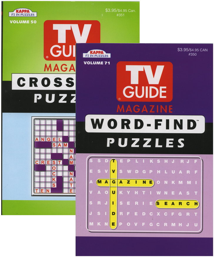 KAPPA TV Guide Word Finds & Crossword Puzzles Book - Digest Size Case Pack 24