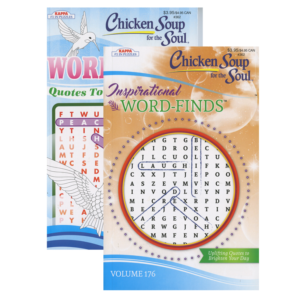 KAPPA Chicken Soup For The Soul Word Finds Puzzle Book - Digest Size Case Pack 24