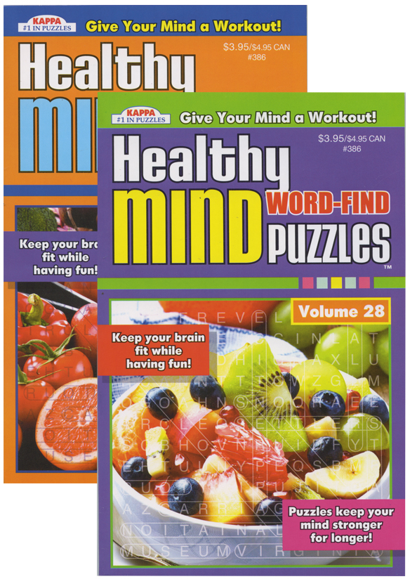 KAPPA Healthy Minds Words Finds Puzzle Book - Digest Size Case Pack 24