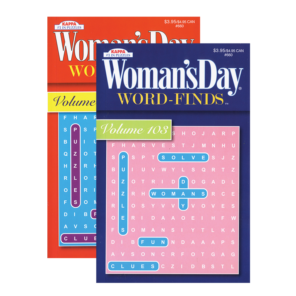 KAPPA Woman's Day Word Finds Puzzle Book-Digest Size Case Pack 24