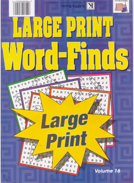 Jumbo Large Print Word-Finds Case Pack 48
