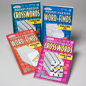 Pocket Puzzles Word-Finds and Crosswords Case Pack 48