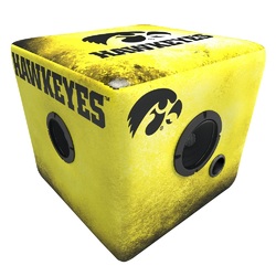 Rainmaker Iowa Hawkeyes Bluetooth Speaker Ottoman (Color: Yellow/Blk)