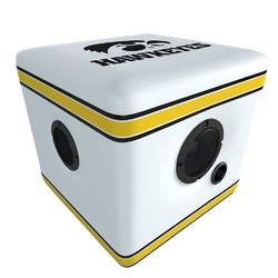 Rainmaker Iowa Hawkeyes Bluetooth Speaker Ottoman (Color: White/Blk)