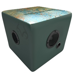 Rainmaker Realtree Bluetooth Speaker Ottoman (Color: Aqua)