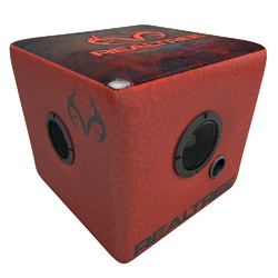 Rainmaker Realtree Bluetooth Speaker Ottoman (Color: Red)